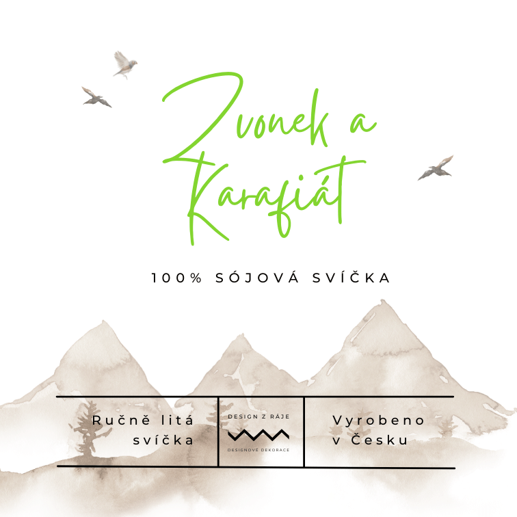Zvonek a karafiát, sójová svíčka