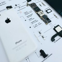 Obraz, Apple iPhone 5C bílý