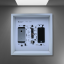 Obraz, Apple iPhone SE černý - Barva rámečku: Bílá