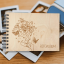 Dřevěné fotoalbum, Designové - Formát: A5, Listy navíc: + 15 listů (+100 Kč), Papír: Bílý, Pauzovací papír: Ne