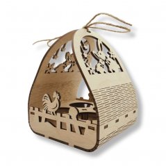 Dřevěný košíček na vajíčka