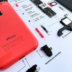 Obraz, Apple iPhone 5C růžový