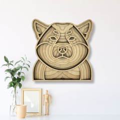Shiba inu, nástěnná dekorace