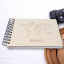 Dřevěné fotoalbum, Mapa - Formát: A5, Listy navíc: Ne, Papír: Černý, Pauzovací papír: Ne