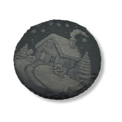 Břidlicový podtácek, chaloupka