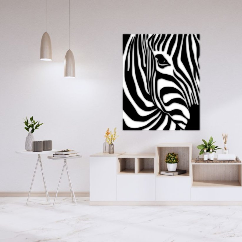 Zebra, nástěnná dekorace