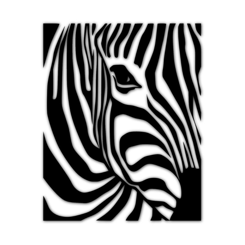 Zebra, nástěnná dekorace
