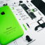 Obraz, Apple iPhone 5C zelený - Barva rámečku: Bílá