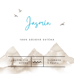 Jasmín, sójová svíčka