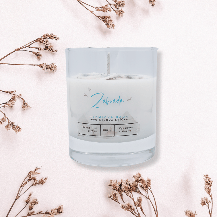 Zahrada, prémiová sójová svíčka - Velikost: 120g (S)