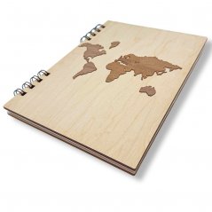 Dřevěný zápisník, Svět