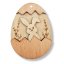 Velikonoční dřevěné vajíčko, 5kusů