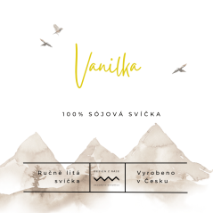 Vanilka, sójová svíčka