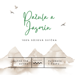 Pačula a jasmín, sójová svíčka