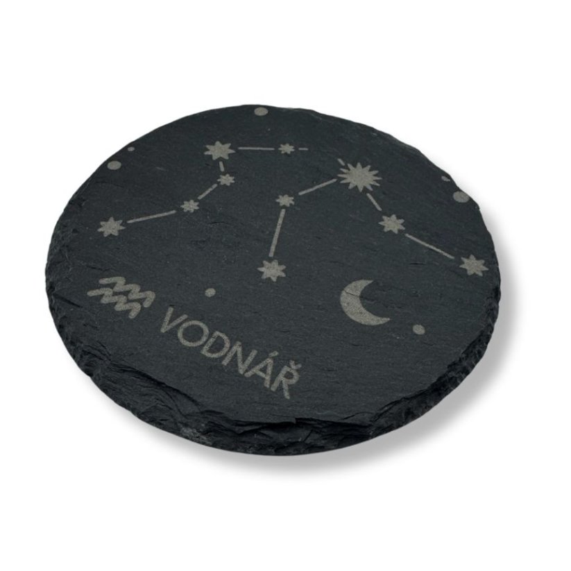 Břidlicový podtácek, vodnář - Varianta: Sada 6 kusů