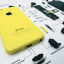 Obraz, Apple iPhone 5C žlutý - Barva rámečku: Černá