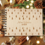 Dřevěné fotoalbum Vánoce - Formát: A5, Listy navíc: + 15 listů (+100 Kč), Papír: Bílý, Pauzovací papír: Ano (+150 Kč)