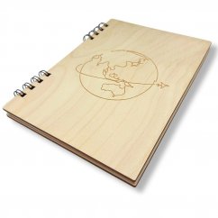 Dřevěný zápisník, Zeměkoule