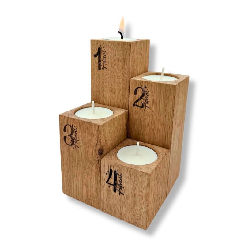Adventní svícen, dub