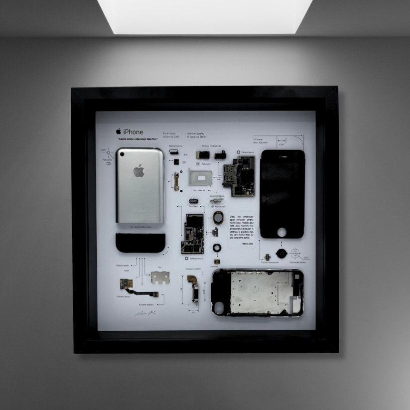 Obraz, Apple iPhone 2G - Barva rámečku: Bílá