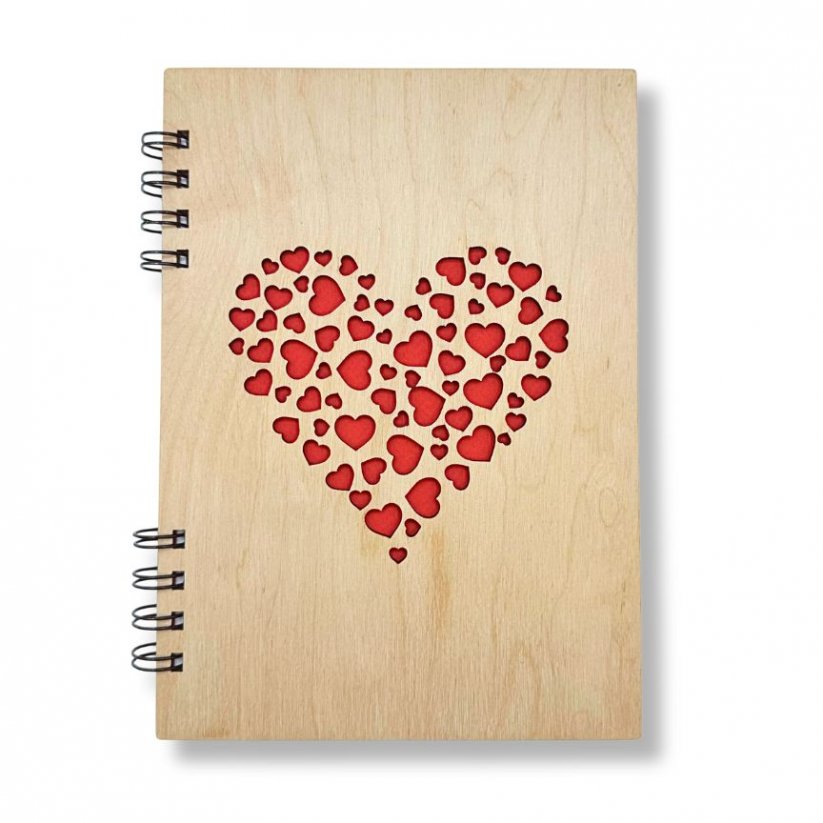 Dřevěný zápisník, Srdce