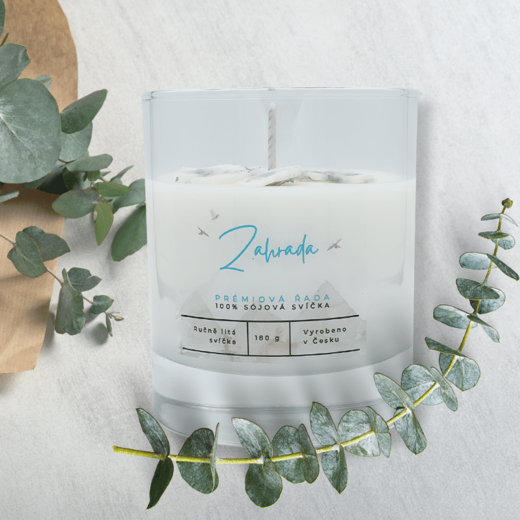 Zahrada, prémiová sójová svíčka - Velikost: 120g (S)