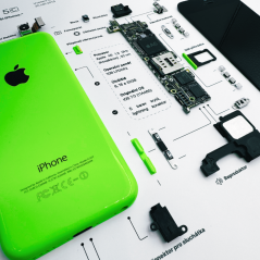 Obraz, Apple iPhone 5C zelený