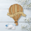 Sada dřevěných milníčků, balón (12ks)