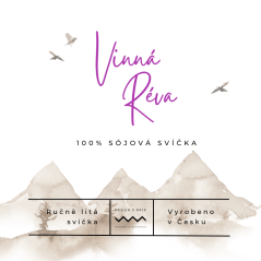 Vinná réva, sójová svíčka