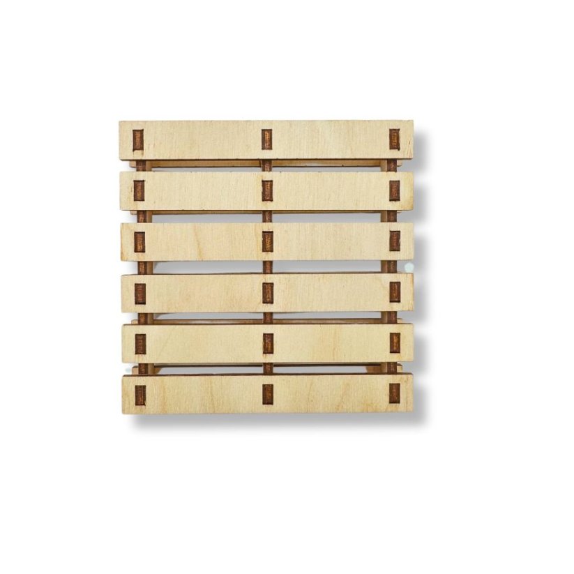 Dřevěný podtácek, paleta - Varianta: 1 kus