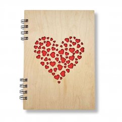Dřevěný zápisník, Srdce