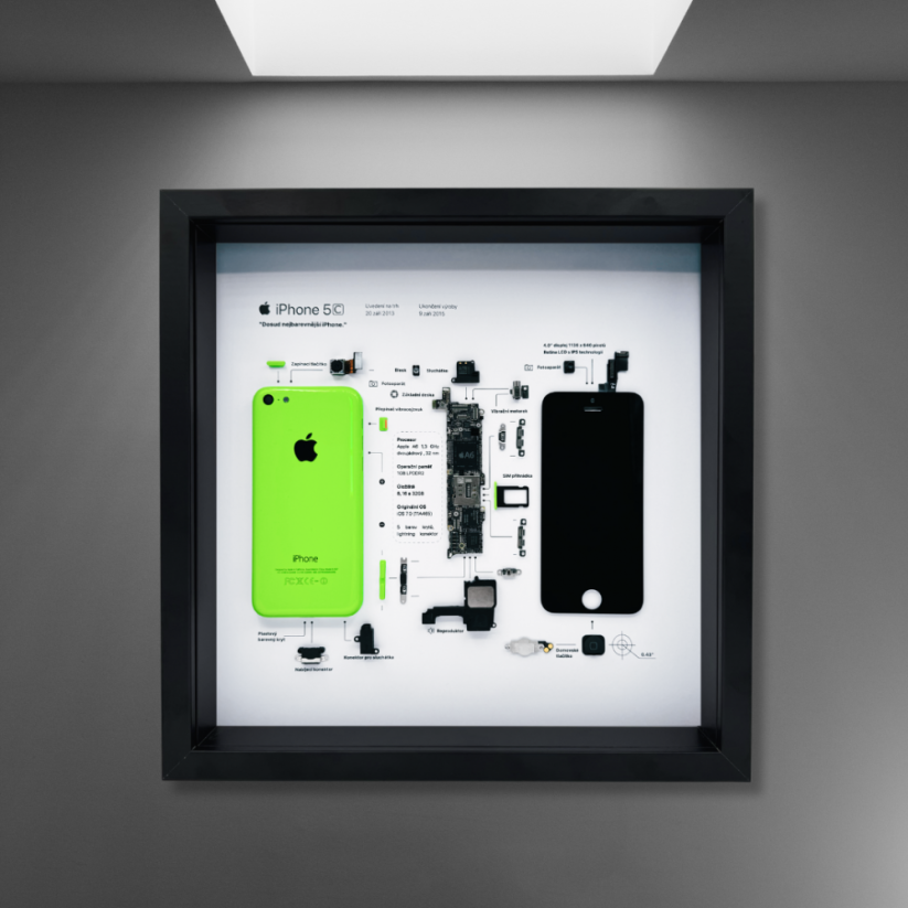 Obraz, Apple iPhone 5C zelený